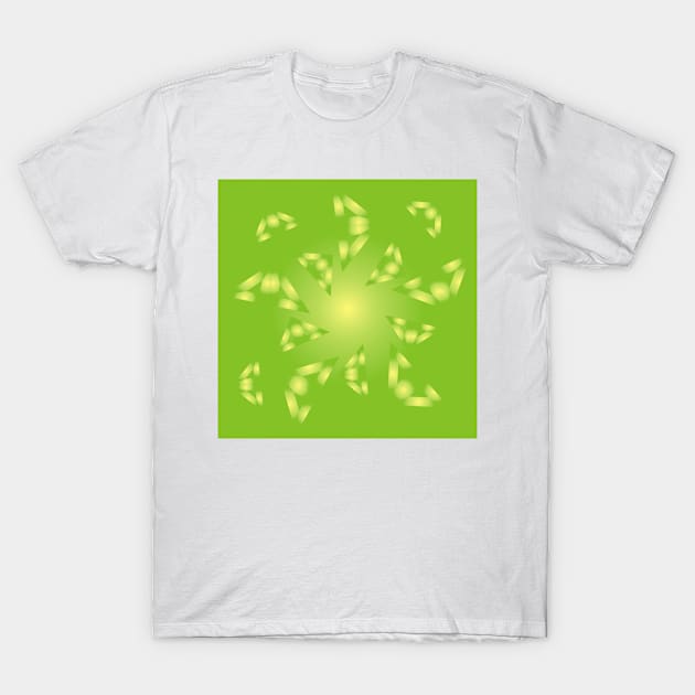 Sails in a Chartreuse Sea T-Shirt by Flabbart